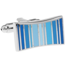 Mansetinööbid - emailitud sinised triibud